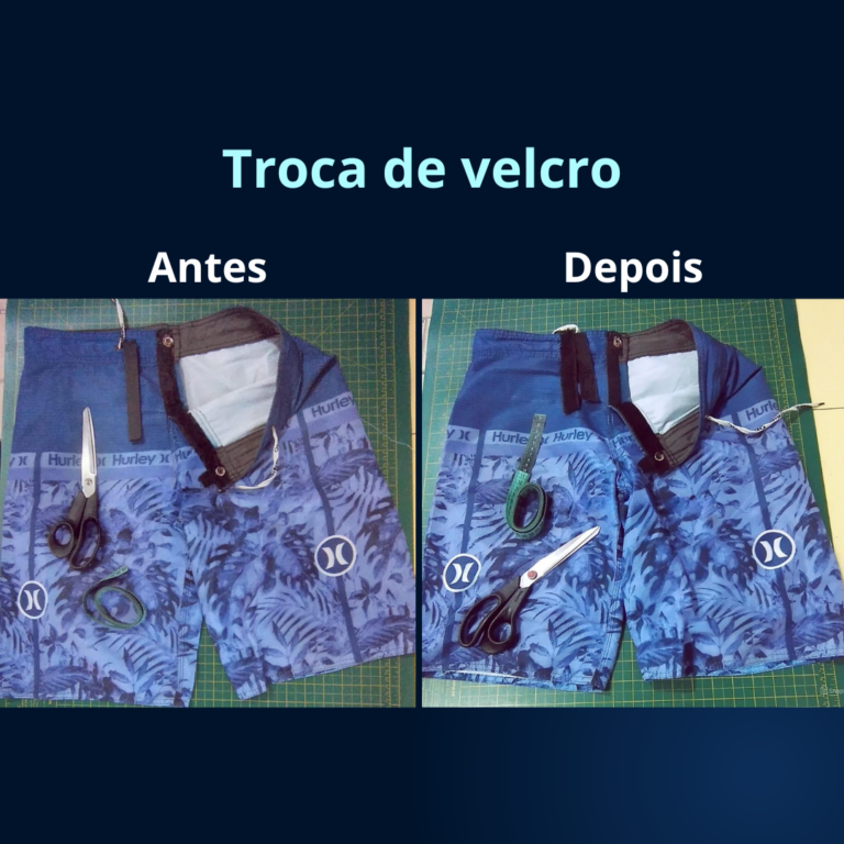 Troca de velcro short